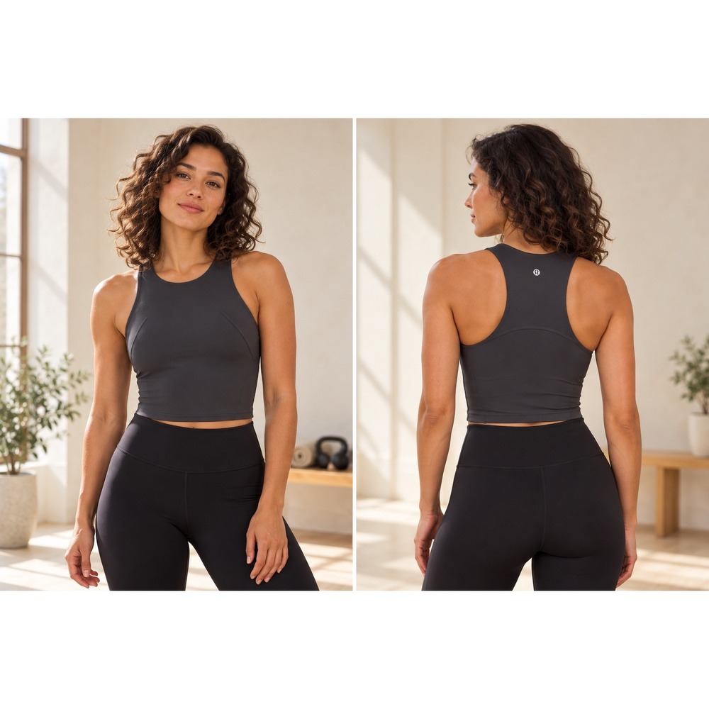 Lululemon Invigorate Training Tank Top Graphite Grey Size 6